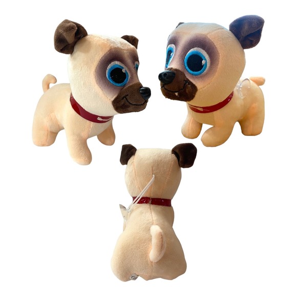 Puppy Dog Pals Gift Basket, Plush Rolly & Bingo Stuffed Animal Book Toy Set - Picture 3 of 6